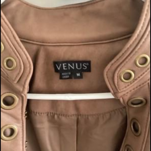 Venus leather jacket with hardware - Picture 2 of 2